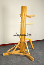 Load image into Gallery viewer, Triangle Frame Wing Chun Wooden Dummy
