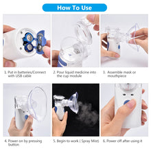 Load image into Gallery viewer, US Stock Portable Nebulizer Inhaler - USB charge
