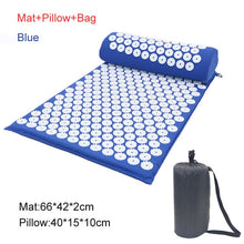 Load image into Gallery viewer, Needle Acupressure, Massage and Yoga Mat and Pillow Cushion Set for Anti-Stress and Pain Relief
