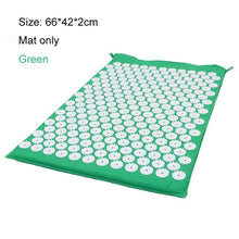 Load image into Gallery viewer, Needle Acupressure, Massage and Yoga Mat and Pillow Cushion Set for Anti-Stress and Pain Relief
